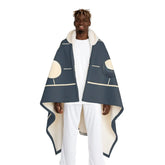 Sierra Nightshade - Moon Phases Hooded Sherpa Blanket